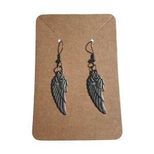 Angel Wing Rose Flower Dangle Earrings Bohemian Stylish Lightweight Jewelry Gift